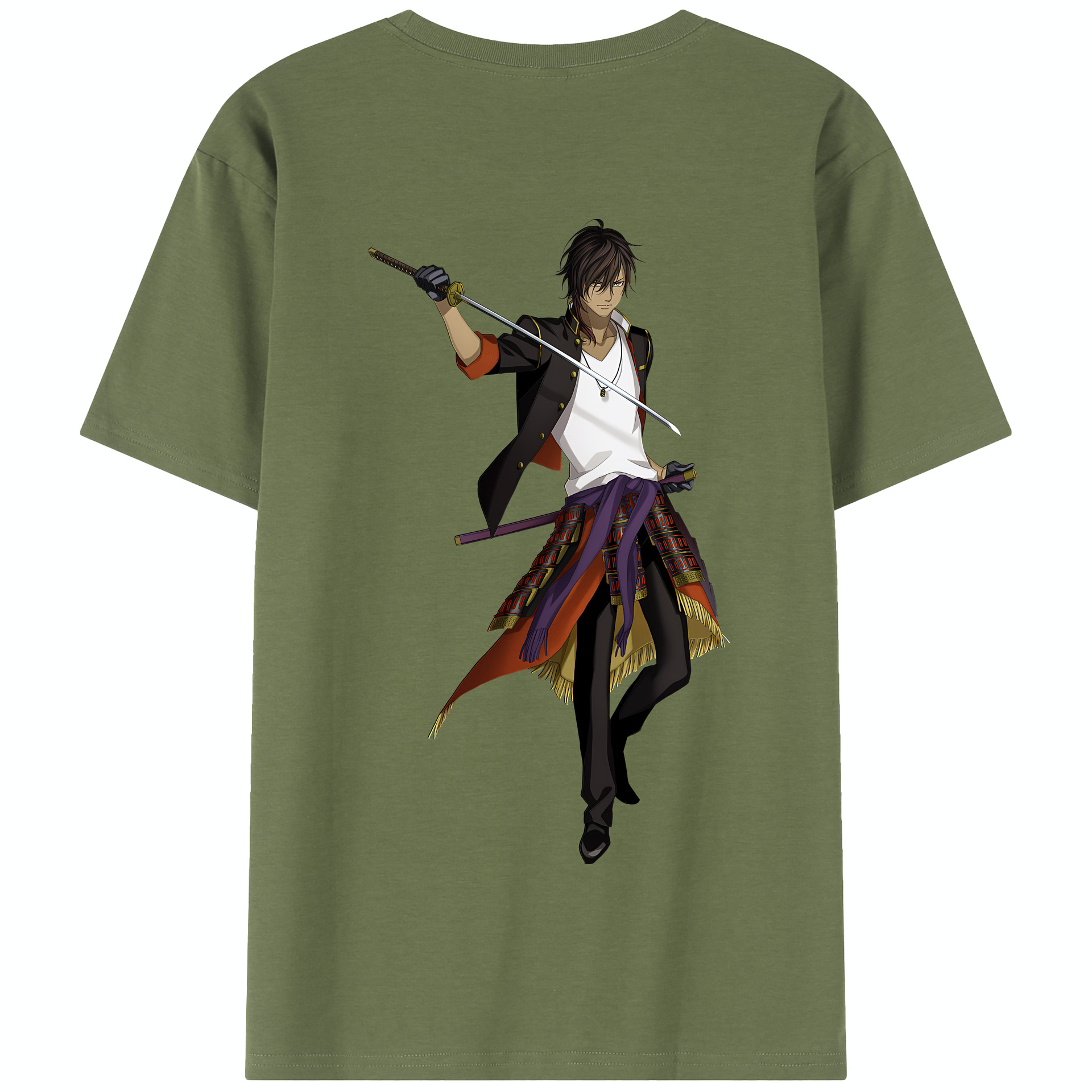 （画像用） 刀剣乱舞 Touken Ranbu 綿100％半袖Tシャツ（背面プリント）